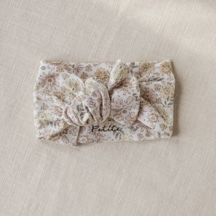 Bow Headband / Fleur 0-6m