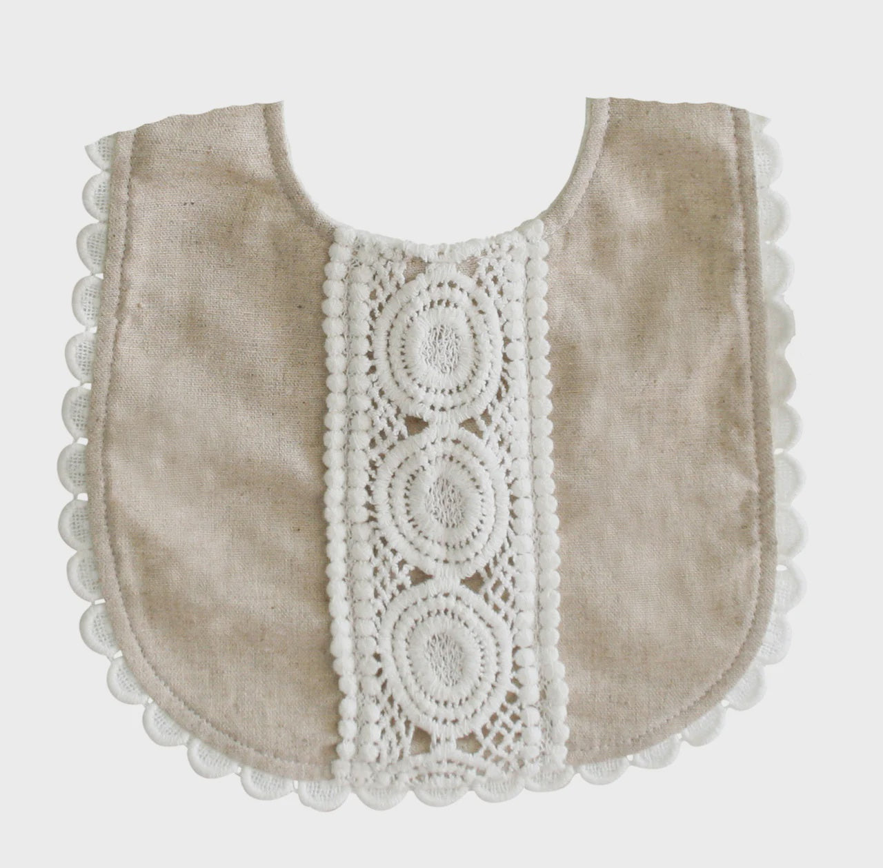 Olivia Bib Natural Linen