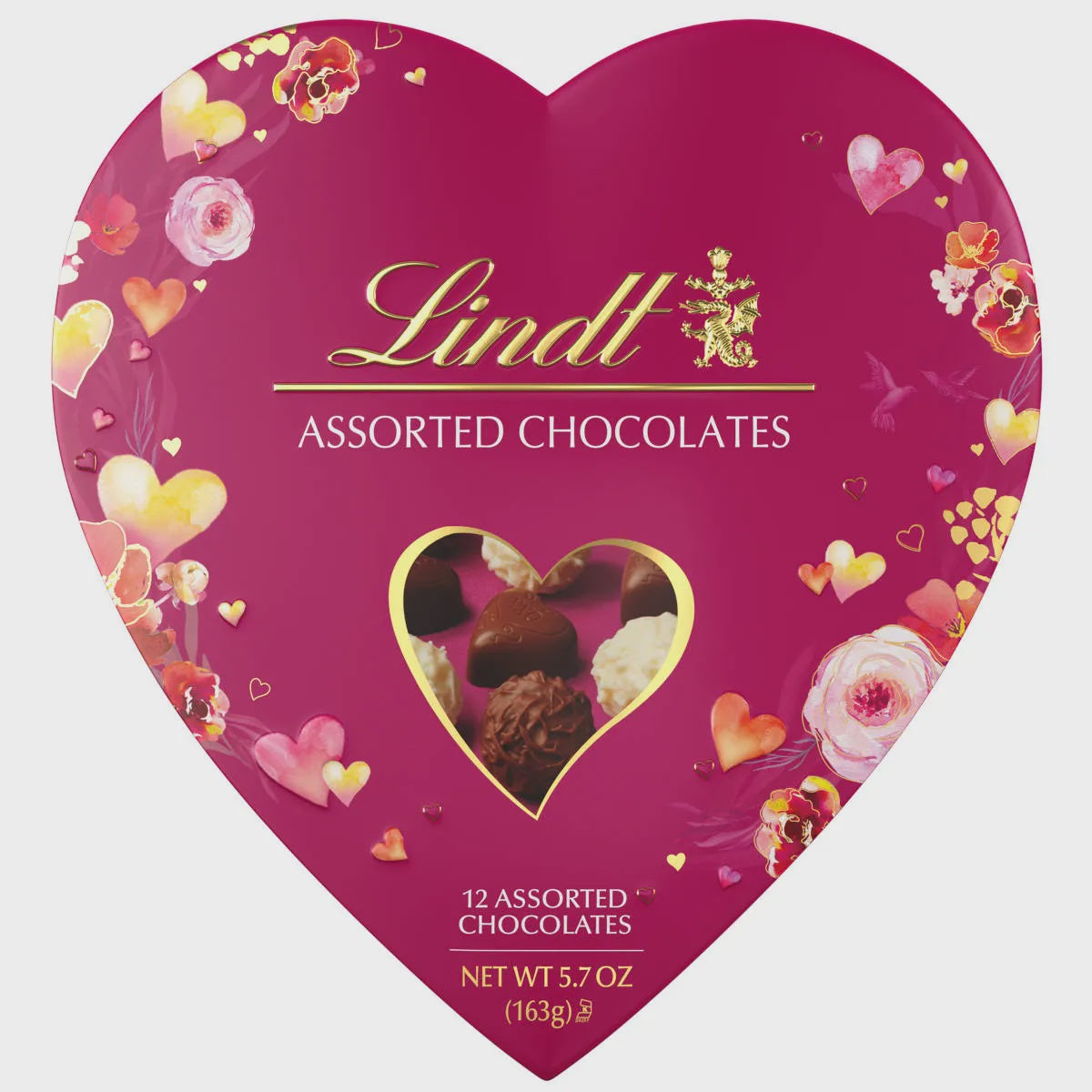 Lindt Valentine's Classic Heart Chocolate Truffles (5.7 oz)