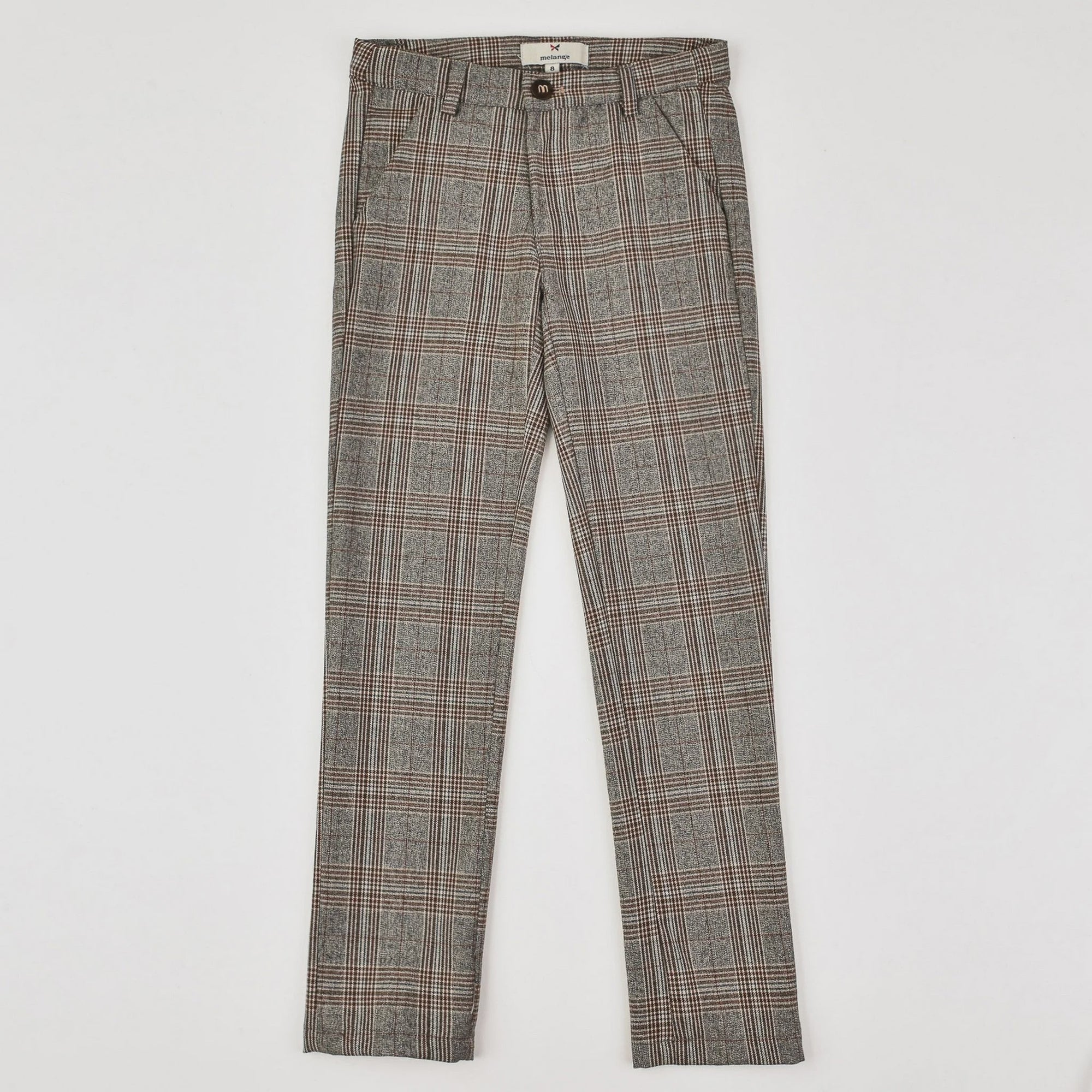 Melange Checkered Pants,  Size 4