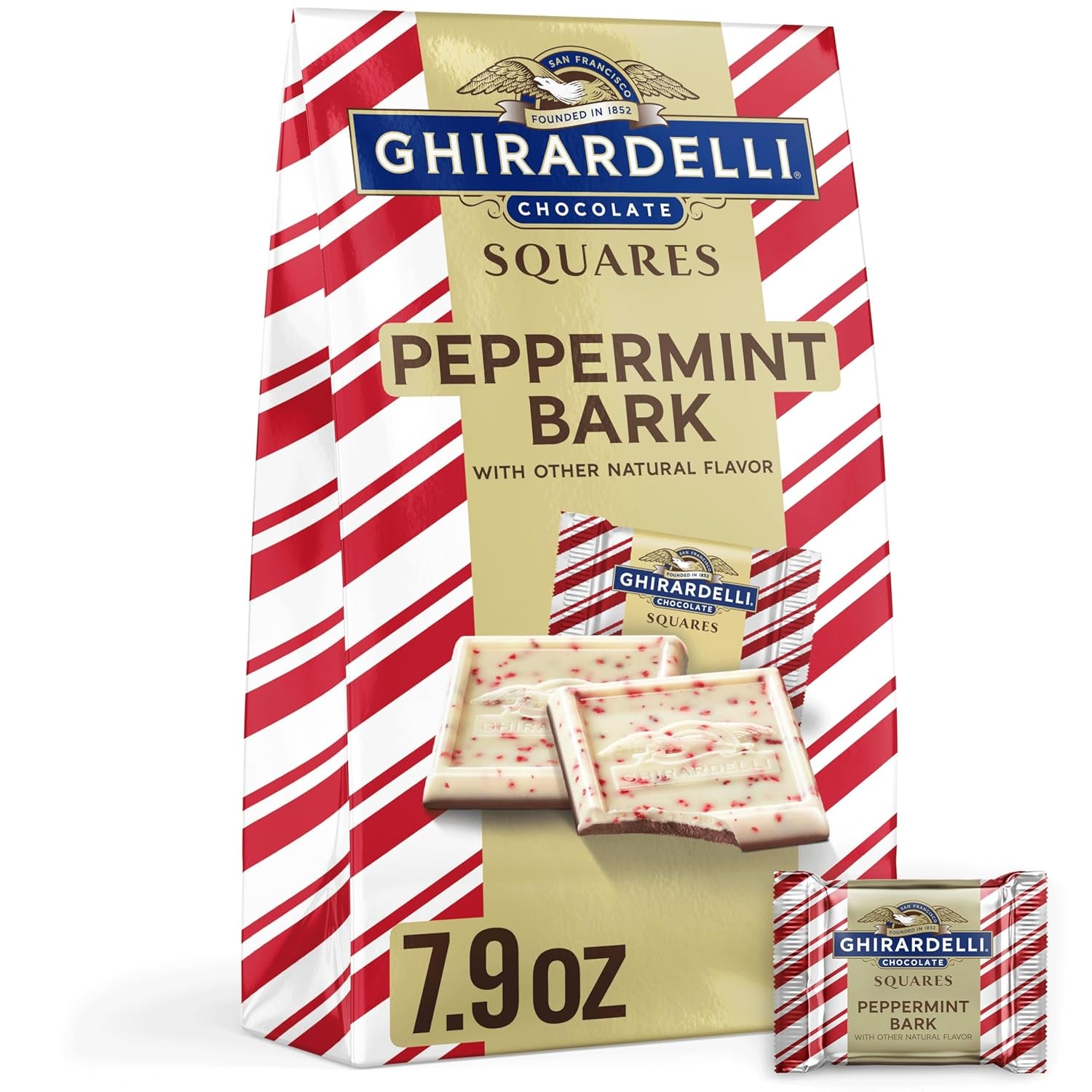 Ghirardelli Peppermint Bark Squares 7.9oz