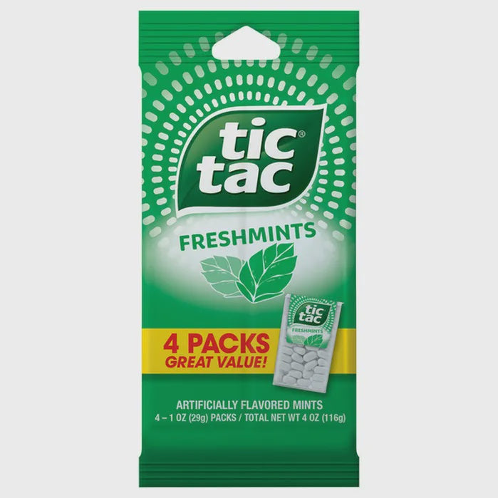 Tic Tac Freshmint 1oz, 4pk