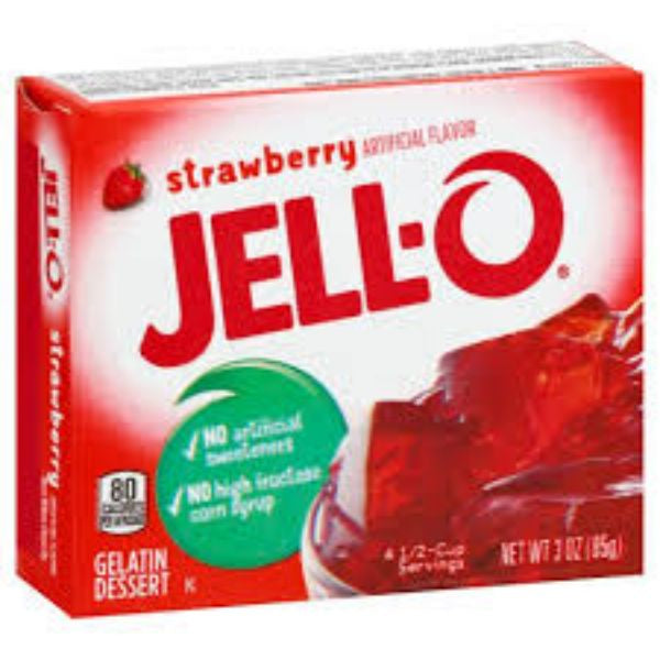 Jello Strawberry 3oz