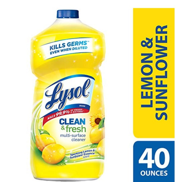 Lysol Multi Surface Cleaner Lemon Scent 40oz