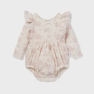 Aster & Oak Emmy Floral Bubble Romper,6-12m