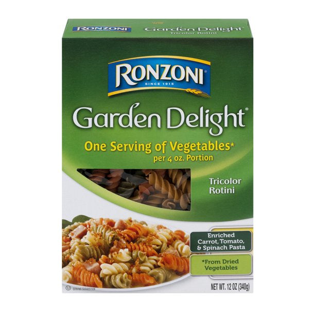 Ronzoni Rotini Tricolor Pasta 12 oz