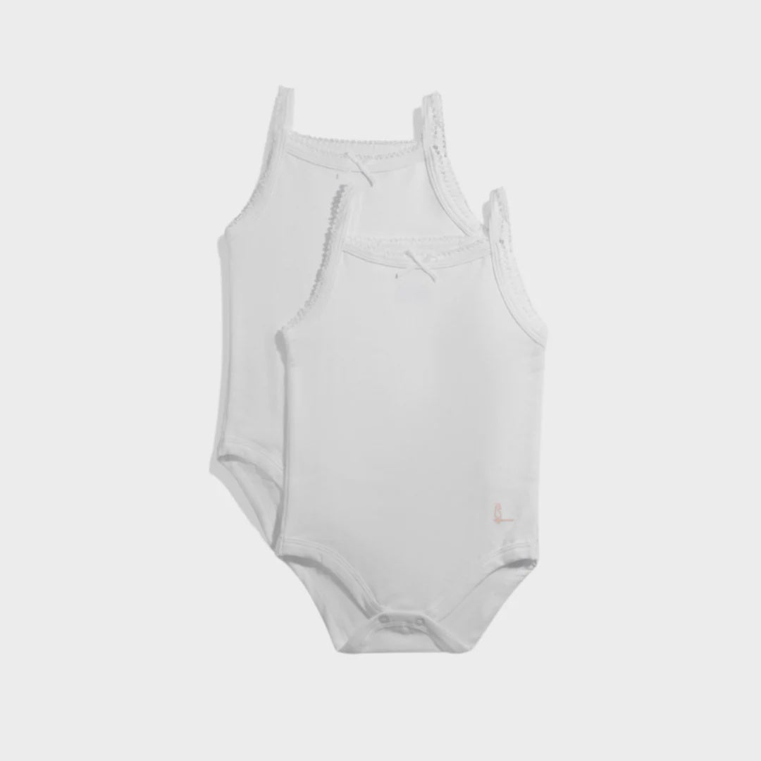 Feathers Baby Boy Solid White Onesies