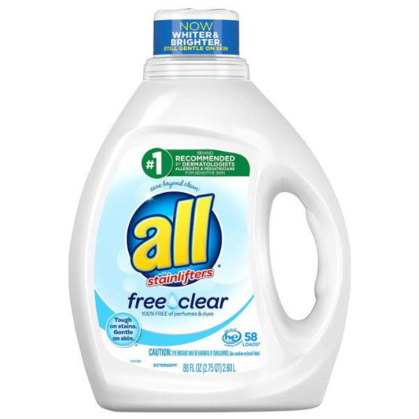 all Free & Clear Laundry Detergent 88 oz