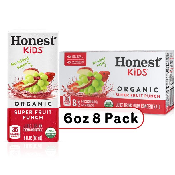 Honest Kids Fruit Punch Pouches 8 pack
