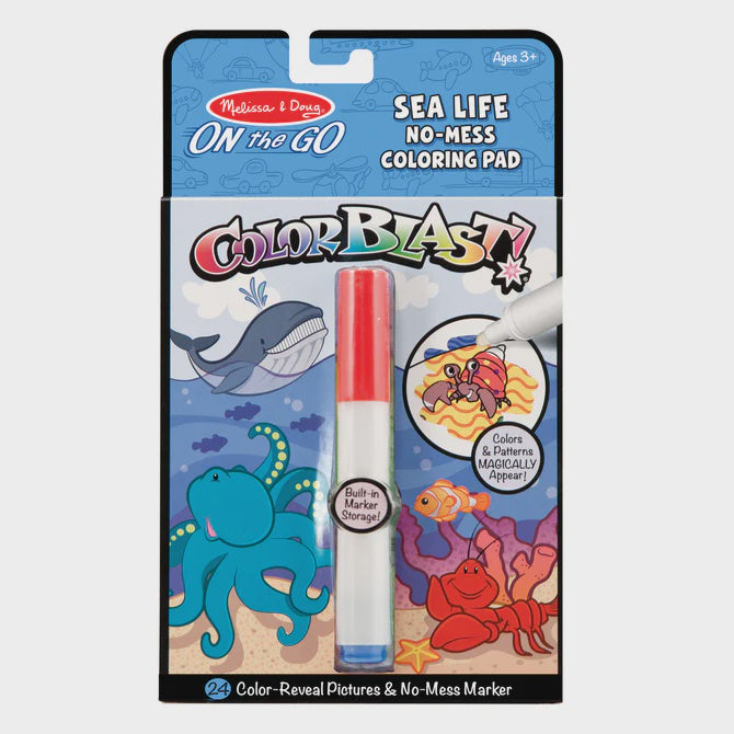 On the Go ColorBlast No-Mess Coloring Pad - Sea Life