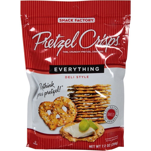 Snack Factory Pretzel Crisps Everything 7.2oz