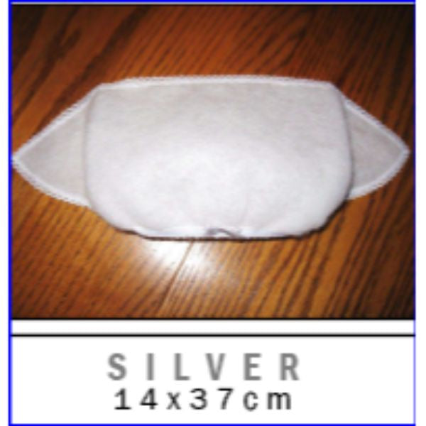 Single Thickness Bonnet Shape With Elastic Small Silver Scarf Shape