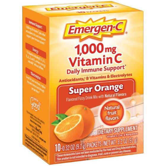 Emergen-C Vitamin C Drink Mix Super Orange 10ct