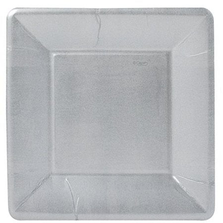 Silver Leaf Square Salad Plates 8 pk