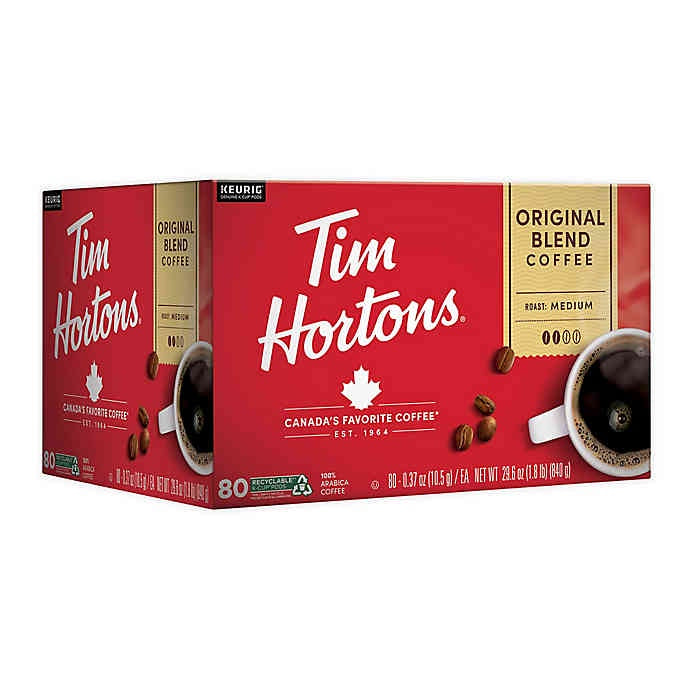 Tim Hortons Coffee Original Blend K Cups 100 ct