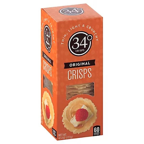 34 Degrees Natural Crisps 4.5oz