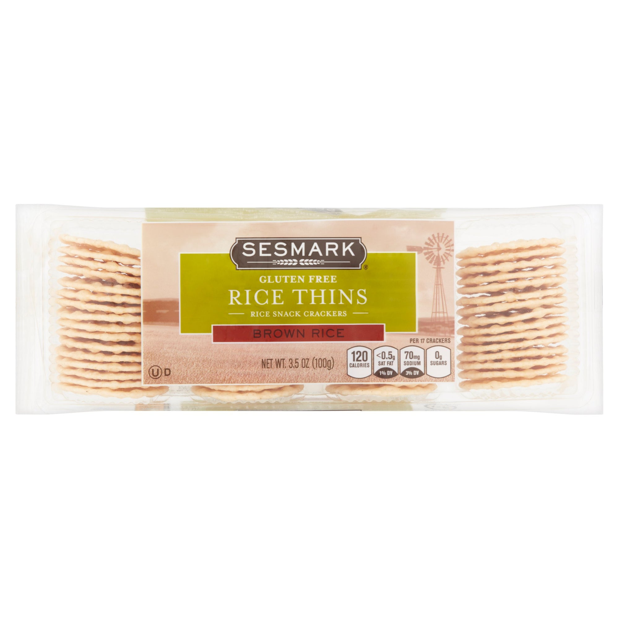 Sesmark Rice Thins Brown Rice 3.5 oz