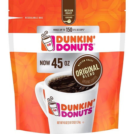 Dunkin Donuts Original Ground Coffee Canister 45 oz