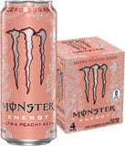 Monster Ultra Peachy Keen 15.5oz 4 Pack