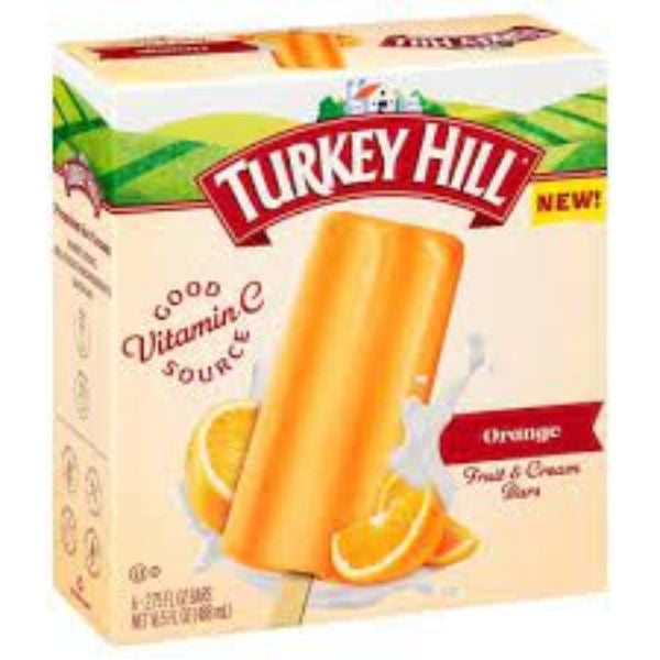Turkey Hill Orange Fruit & Cream Bars 6 pk