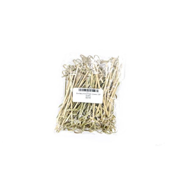 Bamboo Ring Picks 3.5" 100/pk