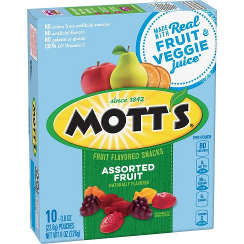 Mott's Medleys Fruit Snacks Assorted 10pk, 8oz
