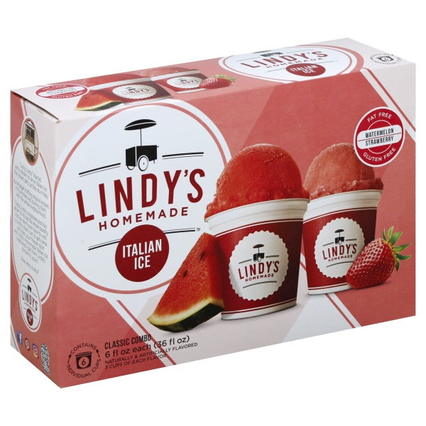 Lindy's Strawberry Watermelon Italian Ice 36 oz