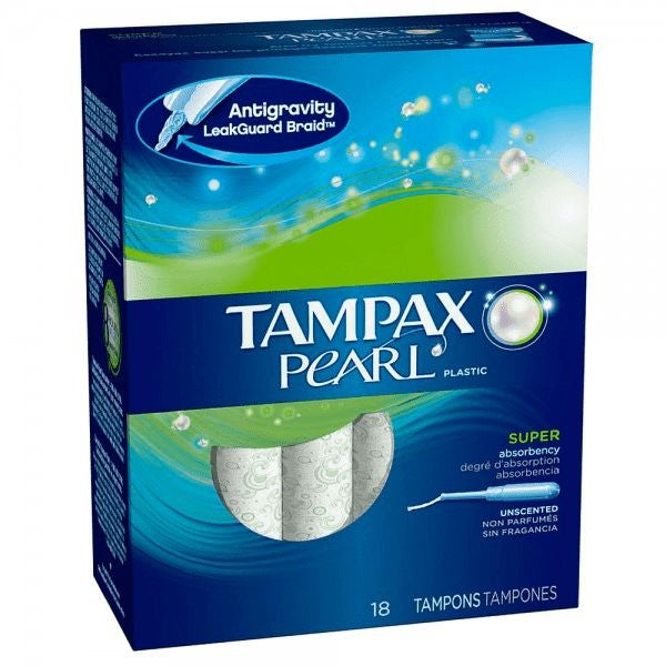 Tampax Pearl Super Unscented Tampons 18ct