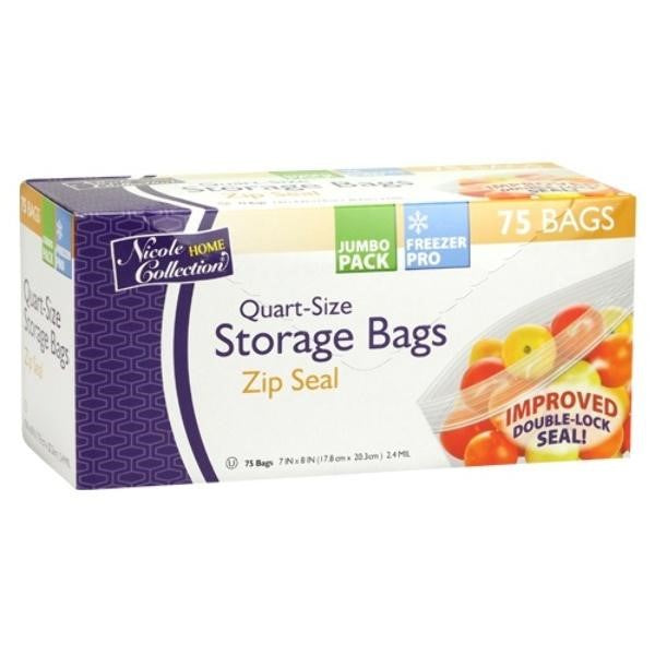 NC Quart Freezer Pro Zip Seal Bag 75 ct