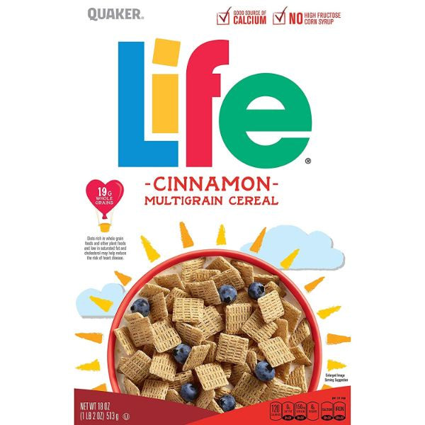 Quaker Cinnamon Life Cereal 18oz