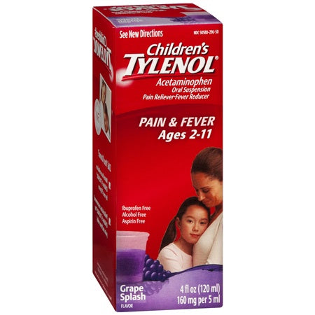 Children's Tylenol Pain+Fever Grape 4 fl oz
