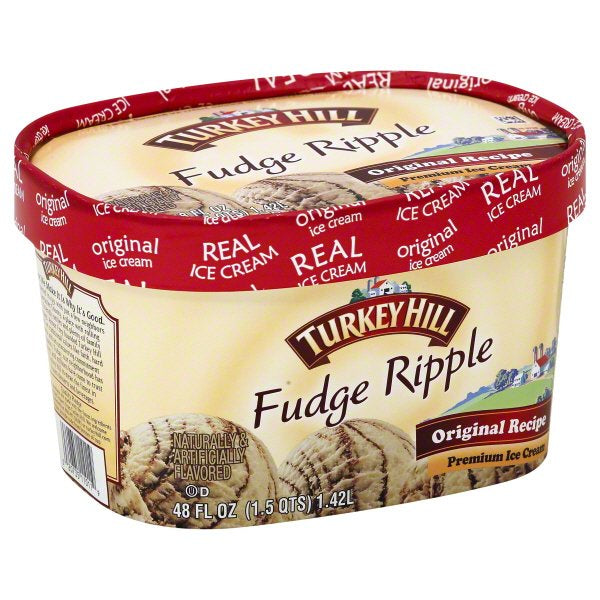 Turkey Hill Fudge Ripple Ice Cream 1.44 qt