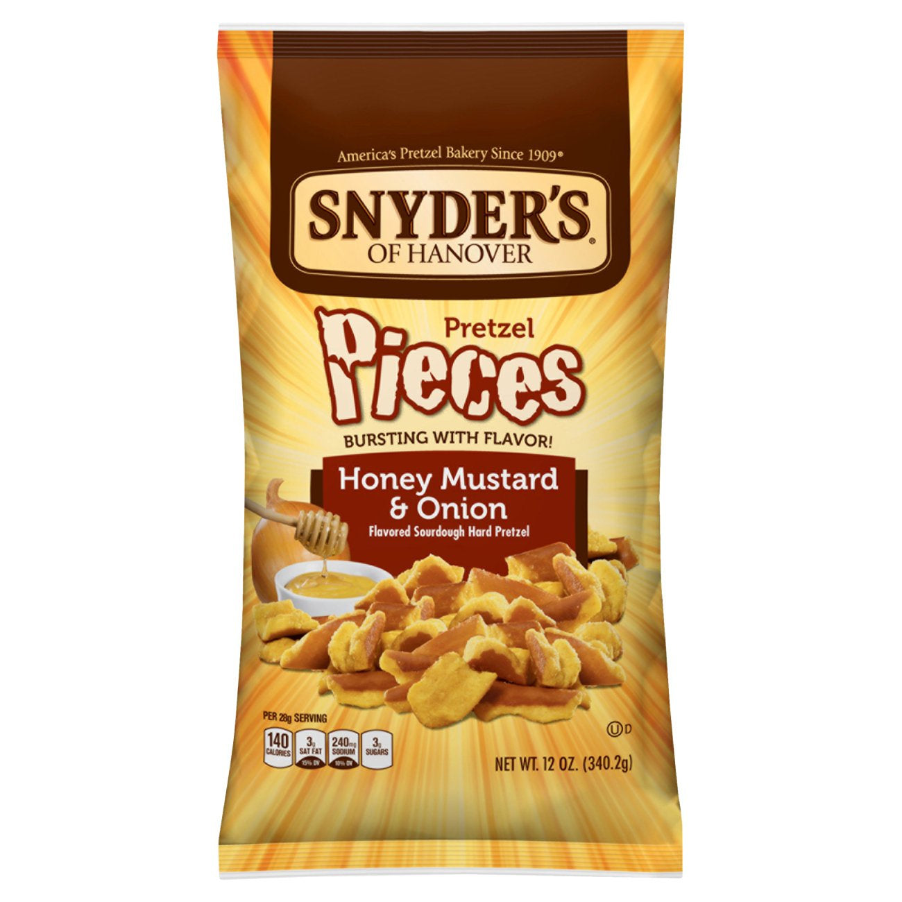 Snyder's of Hanover Honey Mustard & Onion Pretzel Pieces 12 oz