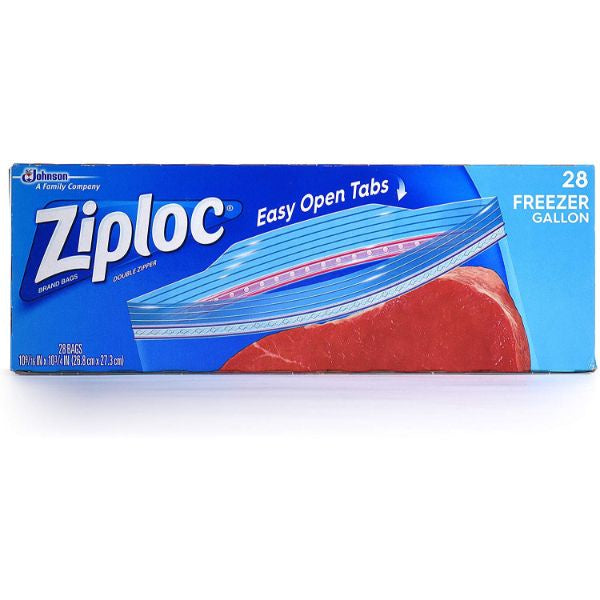 ZipLoc Freezer Gallon Bags Value Pack 28ct