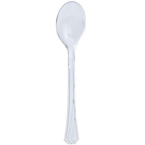 Clear Plastic Spoons 51 pk