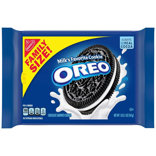 Nabisco Oreo Cookies Family Size, 1 lb 2.12 oz