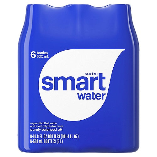 Smartwater Bottle 16.9 oz. 6 pack