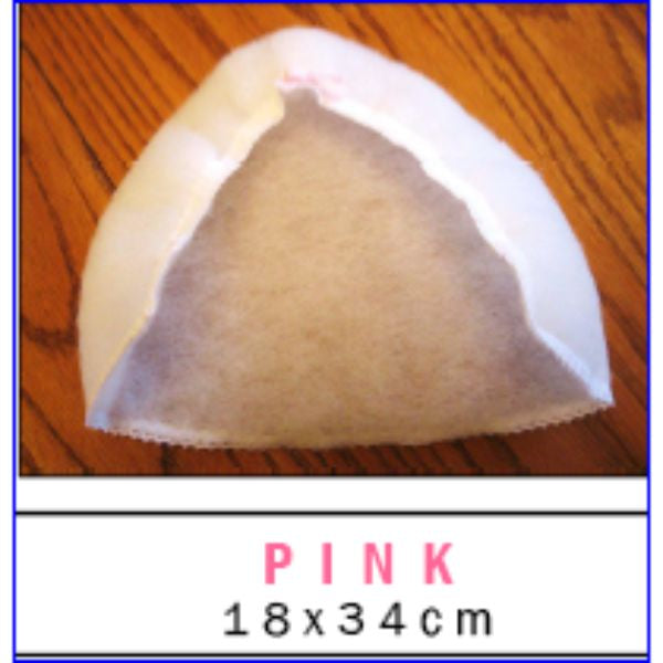 Single Thickness Bonnet Shape With Elastic Medium Pink Scarf Shape