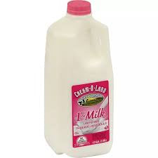 Cream O Land 1% Milk, 1/2 Gallon