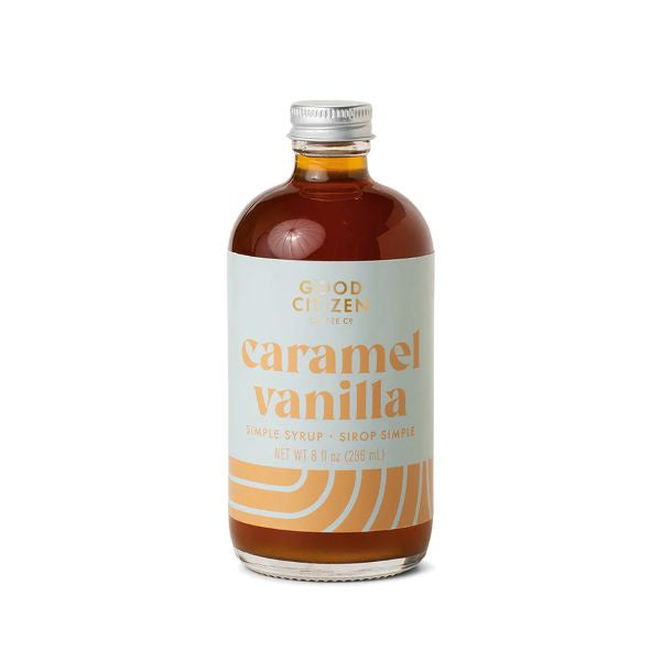 8 oz Flavored Simple Syrup - Caramel Vanilla