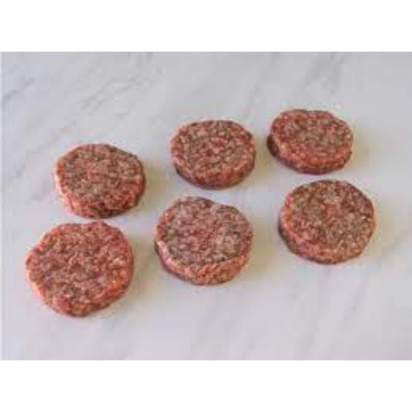 Premium 80/20 Grass Fed Burgers - Sliders Frozen 2.60 oz 6 Pack