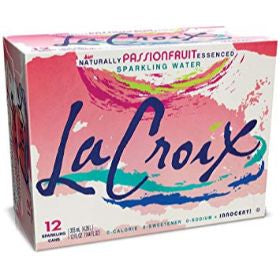 LaCroix Sparkling Water Passionfruit 12/12oz (includes deposit)