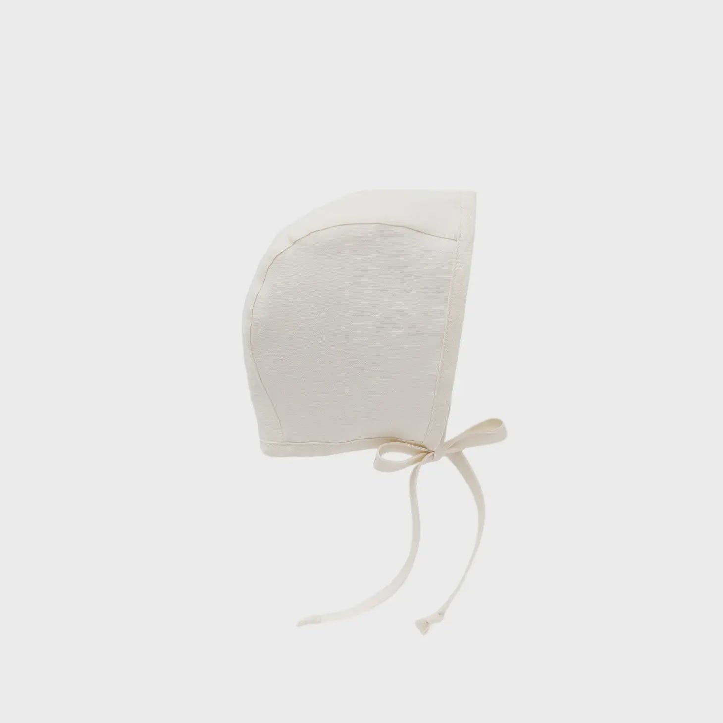 Briar Baby Ivory Linen Bonnet Cotton-Lined