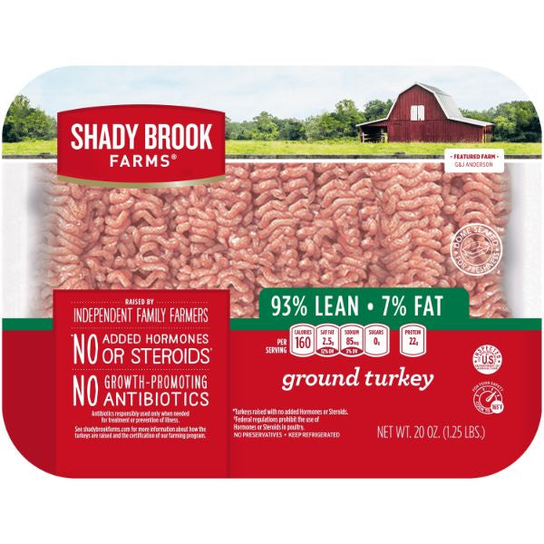 Shady Brook Farms 93% Lean Ground Turkey 1lb