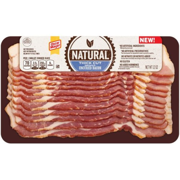 Oscar Mayer Natural Smoked Bacon Uncured 12 oz