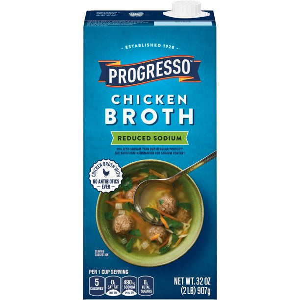 Progresso Reduced Sodium Chicken Broth 32 oz