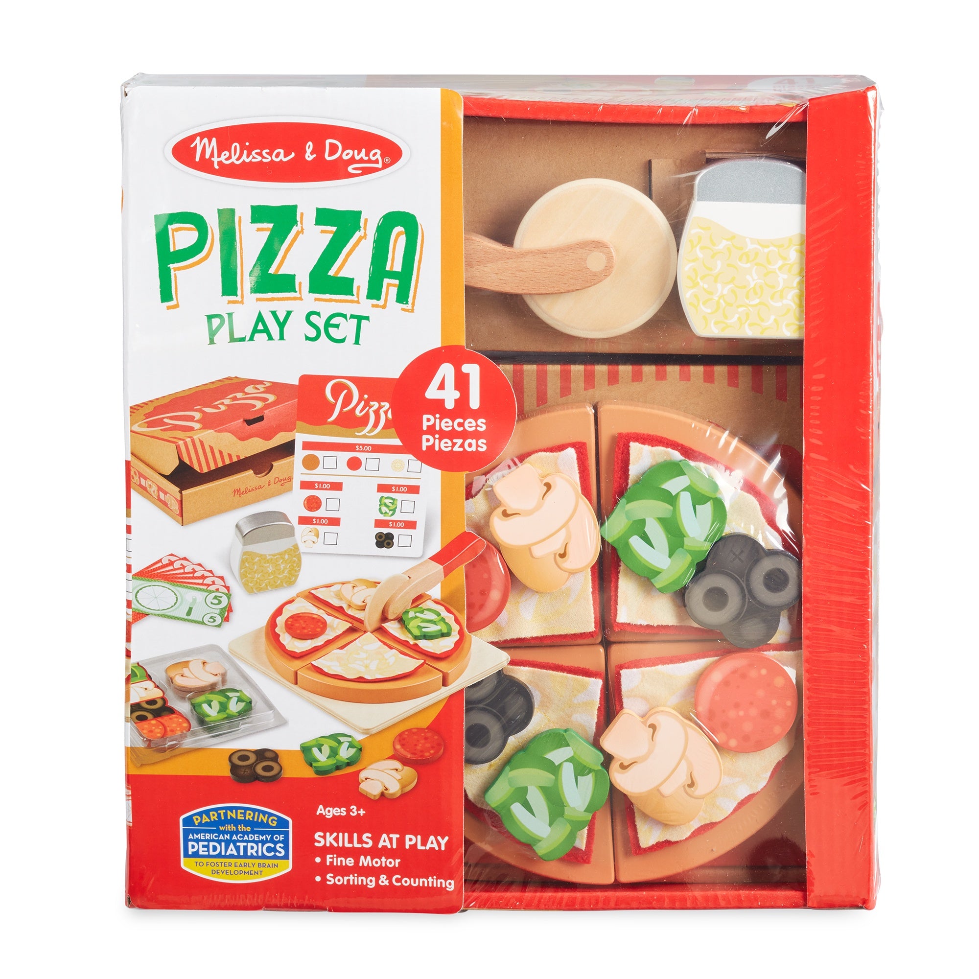 Wooden and Felt Pizza Play Set