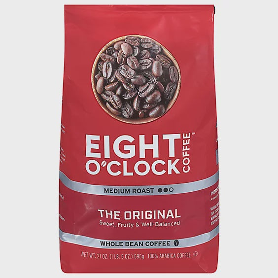 Eight O' Clock Whole Bean Original Coffee 21oz