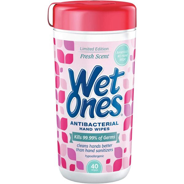 Wet Ones Antibacterial Hand Wipes Fresh Scent 40ct