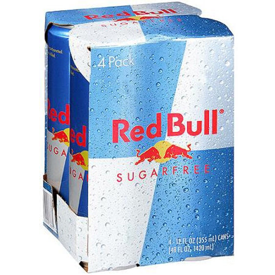 RedBull Sugar Free Energy Drink 4 pack 8.4oz